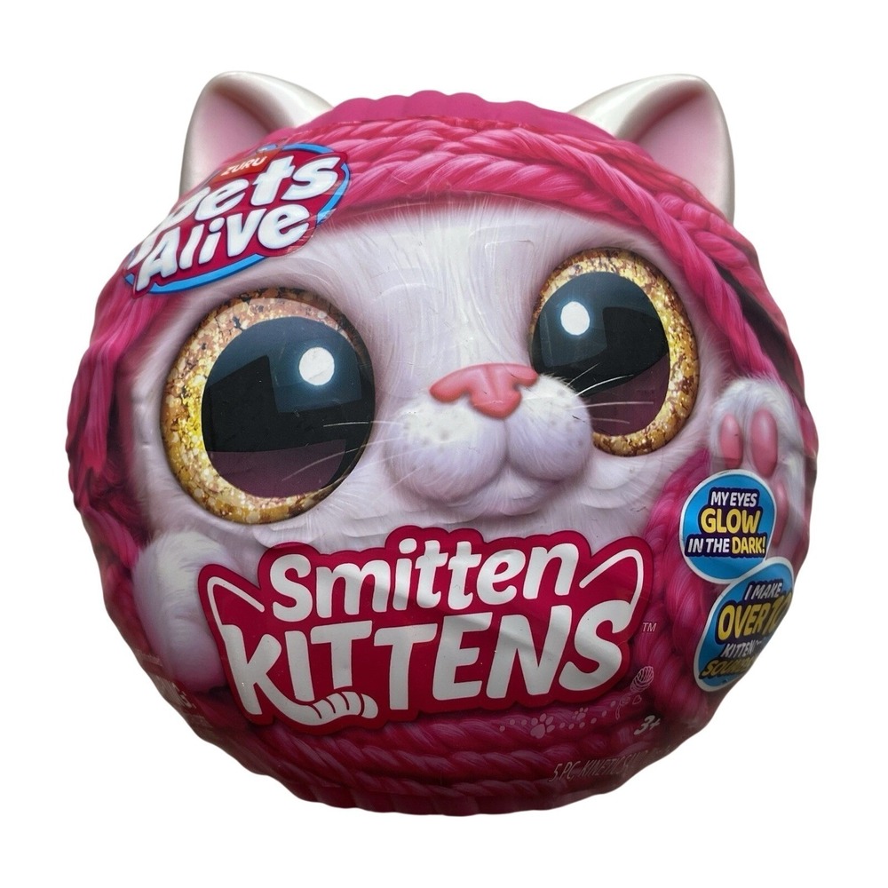 Pets Alive Smitten‎ Kittens Surprise Mystery Plush Pet Cat Interactive Soft Toy